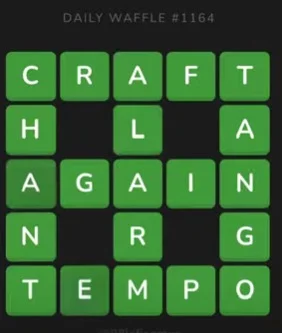 Today's Waffle Answers 30 March #1164